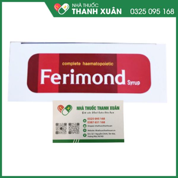 Ferimond điều trị thiếu máu do thiếu sắt